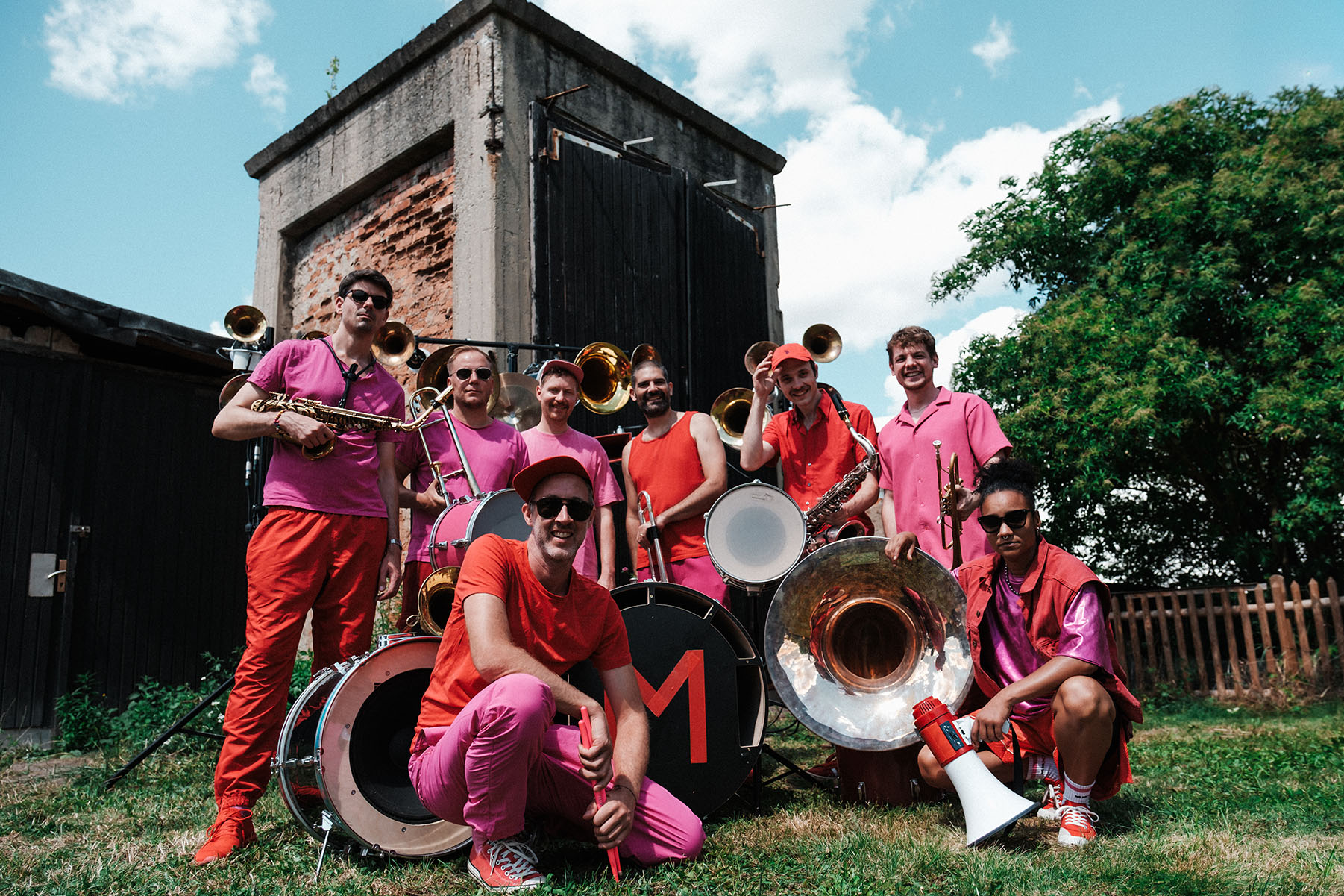 Bandfoto mit Soundsystem